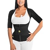 HOT SHAPERS Women’s Sleeved Body Sculpting Kit - Waist Cincher with Sleeves & Waist Trainer for Full-Body Contouring