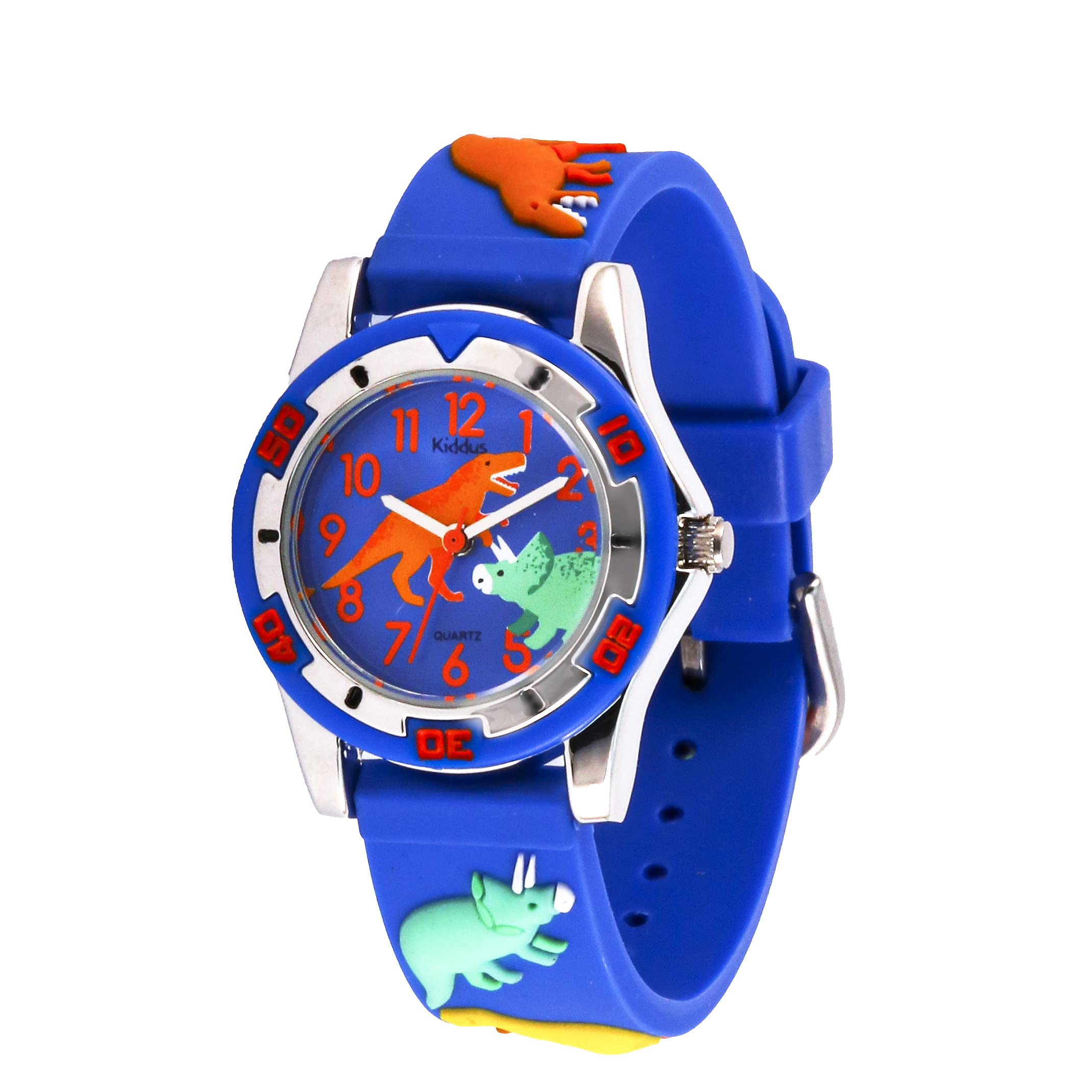 Kiddus Sportive and Educational Children's Watch for Children, Boys and Girls. Analog Wrist Watch for Learning Clock with Exercises