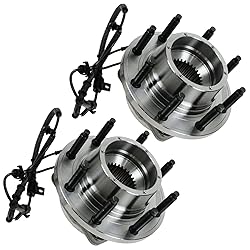 TRQ 2 Piece Front Wheel Bearing & Hub Assembly Set