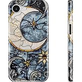 DEENAKIN for iPhone 16e Case - Wireless Charging Compatible - Dual-Layer Hard Shell & Silicone Cover - Protective Phone Case with Trendy Cute Designs for Women - Lunar Vine Pattern