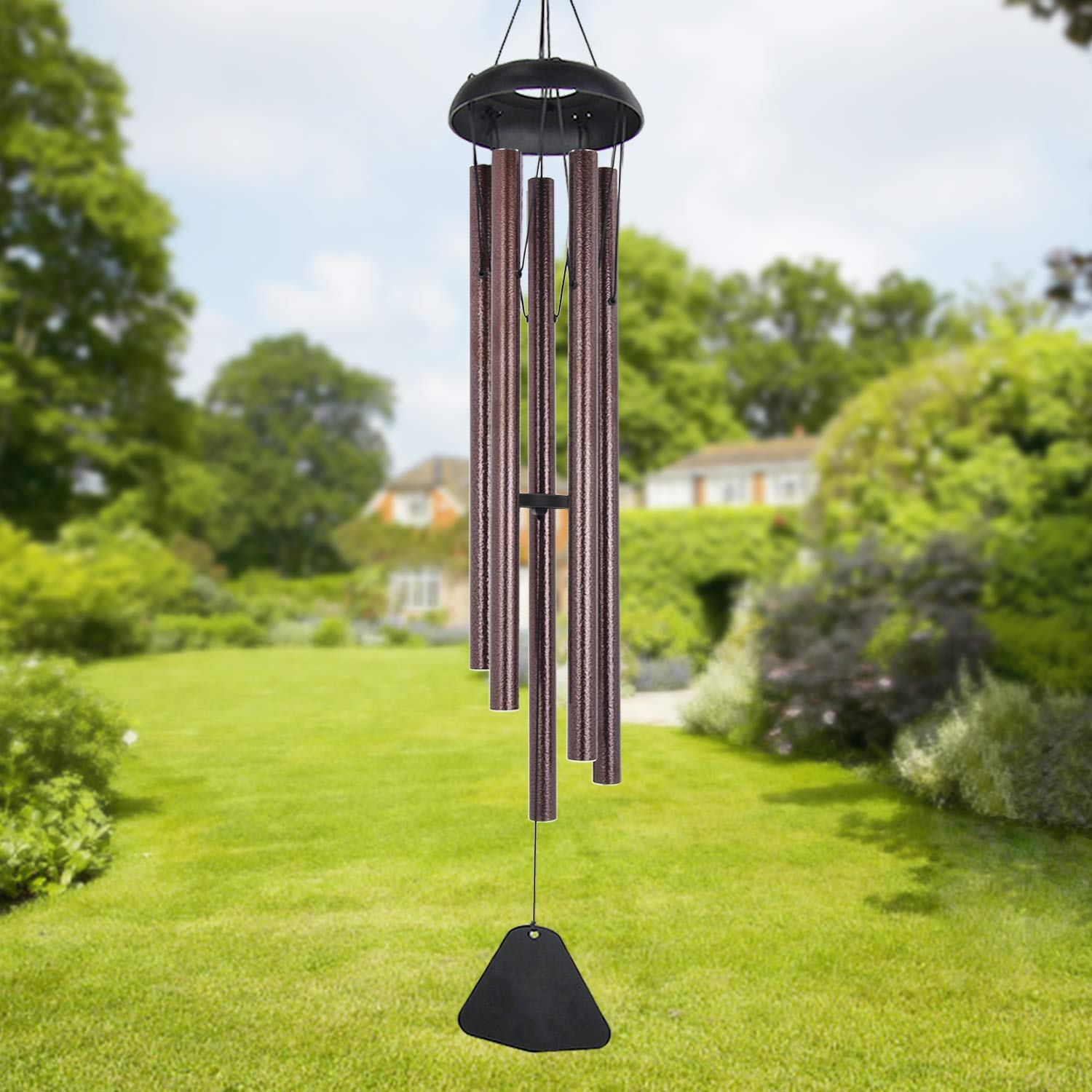 Seika Wind Chimes Outdoor Large Deep Tone, 36" Large Wind Chimes Outdoor Tuned Relaxing Melody, 5 Tuned Metal Tubes Wind Chimes Gifts for Garden Home Yard Hanging Decor