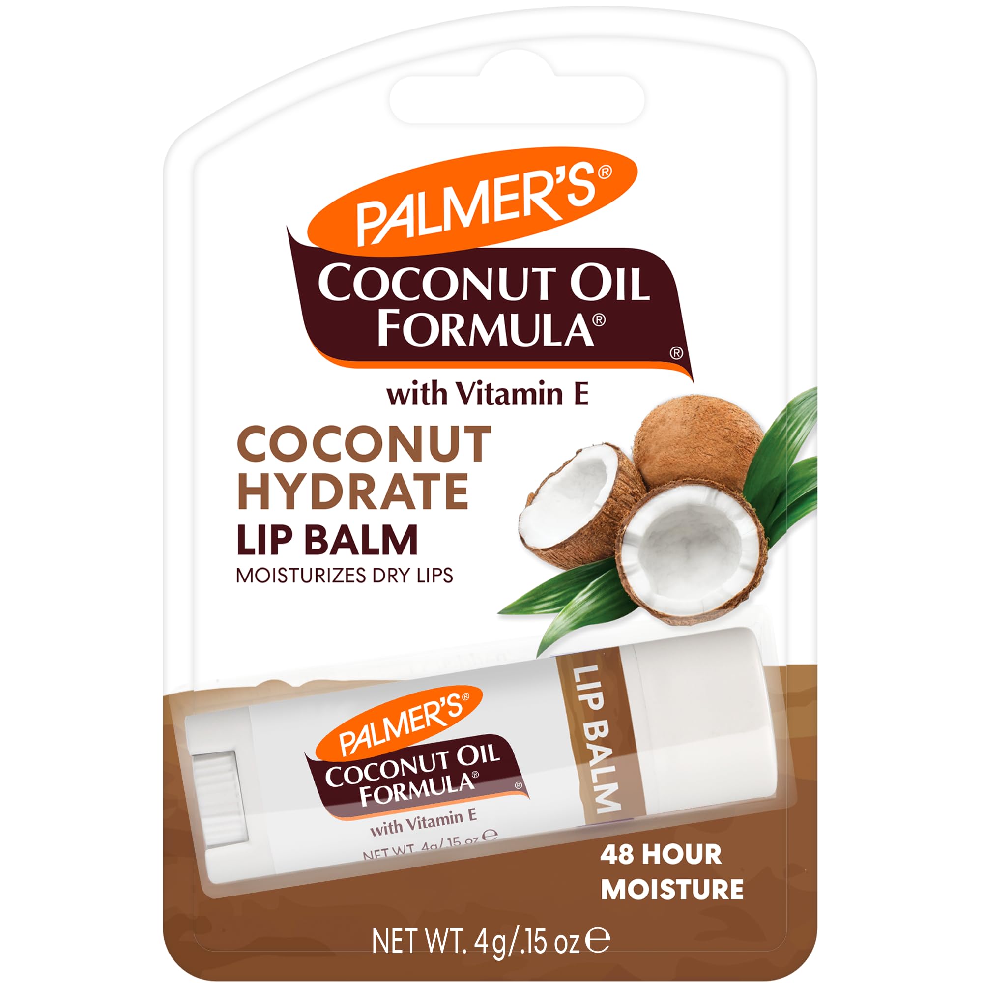 Palmer's Coconut Oil Formula Lip Balm Duo, All-Day Moisturization, Hydrates Dry, Cracked Lips (Pack of 1)