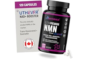 NMN Supplement Canada NAD+ Booster with Resveratrol & Quercetin - 120 Capsules - Anti-Aging, Energy & Cellular Repair by miNA