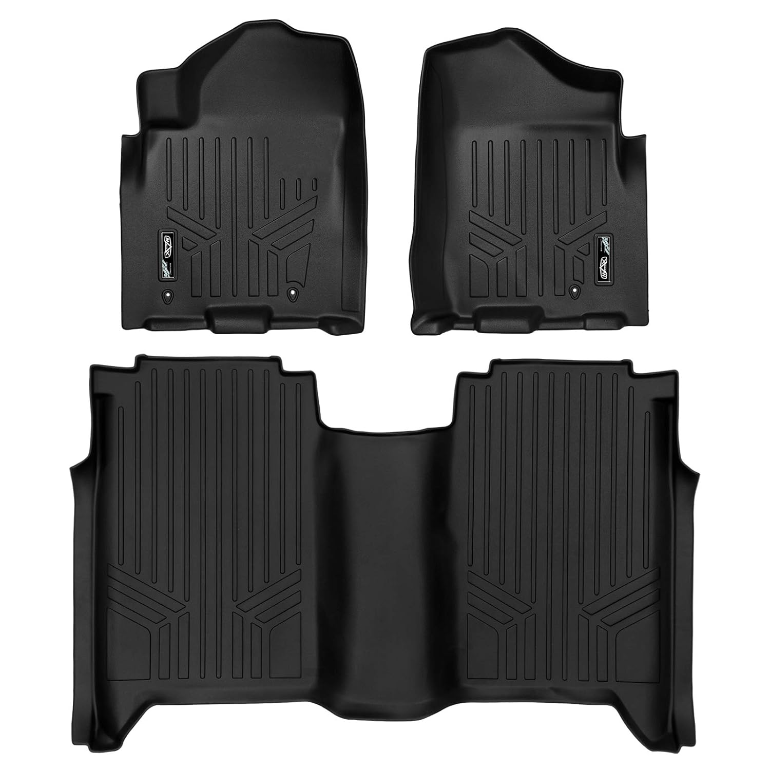 Maxliner All Weather Floor Mats Black For Nissan Titan Crew Cab