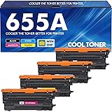 655A Toner Cartridges 4 Pack Compatible Replacement