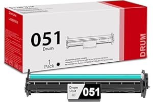 LOMENTICS 051 Drum Unit, Compatible 1 Pack CRG051 High Yield Black (2170C001) Drum Unit Replacement for Canon 051 ImageCLASS LBP161dw LBP162dw MF263dw MF264dw MF267dw MF160/LBP160 Series Printer