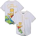 The Simpsons Unisex Baseball Jersey - Novelty Fashion Bart Simpson Vintage Shirt - Jersey Top for Men and Women (S-4XL)