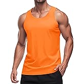 MAGCOMSEN Men's UPF 50+ Tank Top Quick Dry Summer Workout Muscle Sleeveless Shirts for Swim Beach Bodybuilding