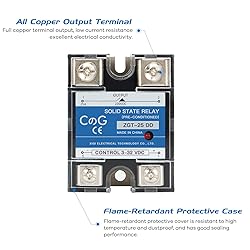 CGELE Solid State Relay SSR-25DD with Heat Sink DC