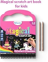 Skillmatics Scratch Art Book Unicorns Princesses 10 Pictures 2 Styluses view 3