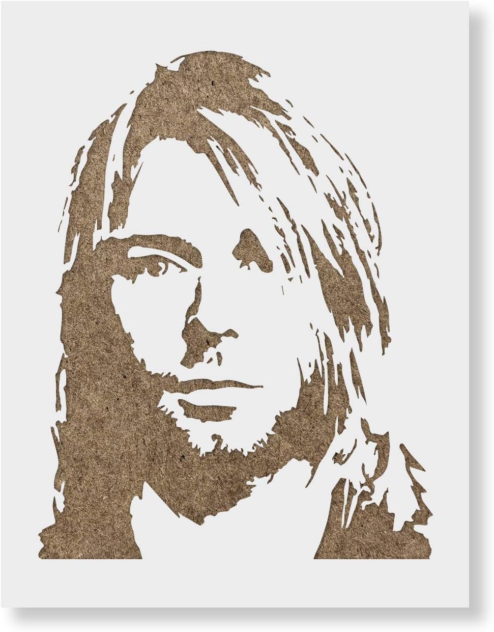 Kurt Cobain Schablone Vorlage Wiederverwendbar Mit Mehreren Grossen Erhaltlich 5 X6 Amazon De Kuche Haushalt