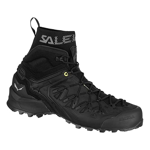 SALEWA Men's Camping Hiking Boots, Black/White, 39 EU in Kuwait