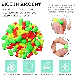 Skylety 100 Pieces Pompano Rig Floats Surf Fishing