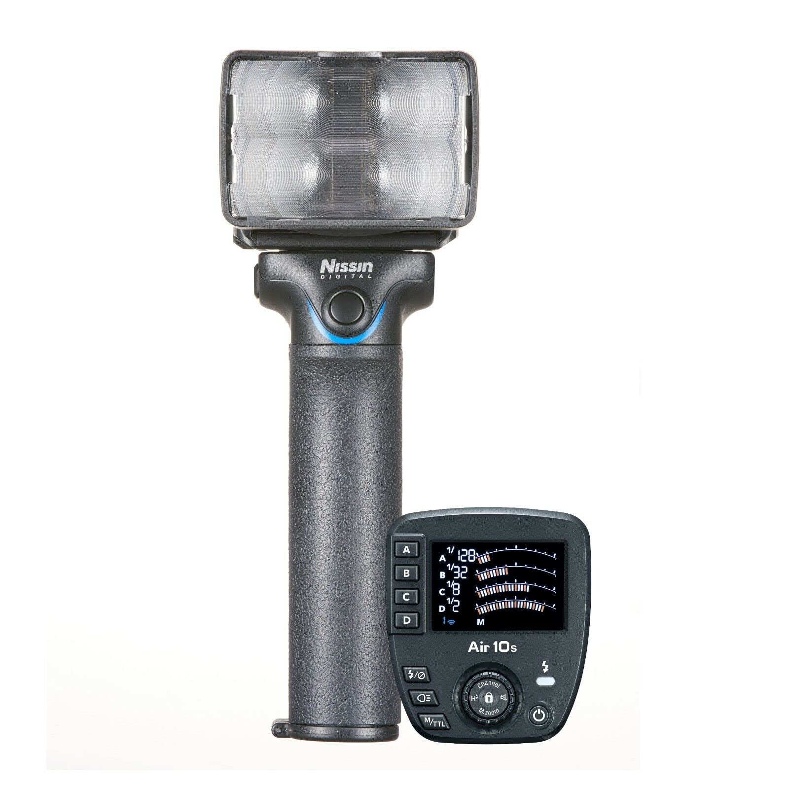 Nissin MG10 Wireless Handheld Zoom Flash with Air 10S Commander for DSLR Camera Four Thirds Fit