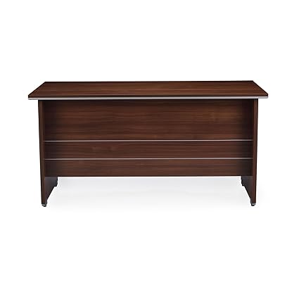Nilkamal Nortis Office Table (Walnut Finish, Brown)