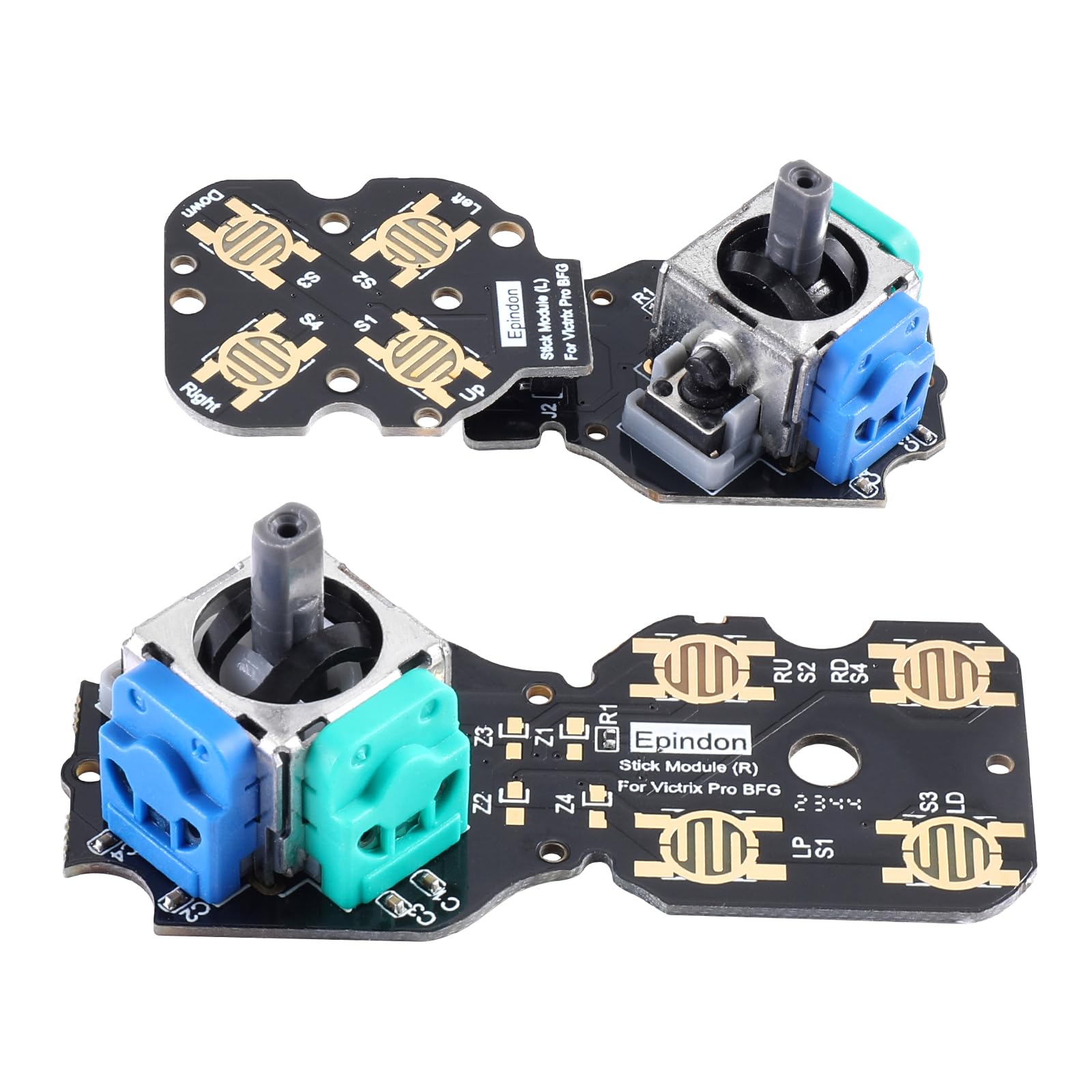 Photo 1 of Epindon Hall Effect Stick Module Replacement Compatible with Victrix Pro BFG Wireless Controllers | Both PS5 & Xbox Version | 2-PACK 80G