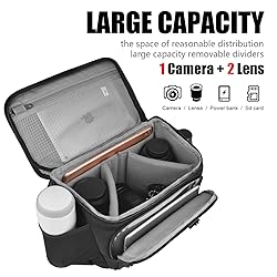 Cwatcun Camera Bag Crossbody Shoulder Messenger