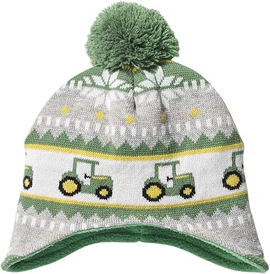 green toddler winter hat