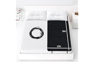 KABOUQI Grounding Mat for Sleep, Grounding Bed Mat for Improve Sleep,Breathable Perforated Mattress Pad Sleep Mat Earth Mat with 15 Ft Grounding Cord(27x78IN)