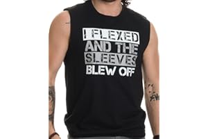 Ann Arbor T-shirt Co. Flexed & The Sleeves Blew Off | Funny Weight Lifting, Body Builder Fell Tank Top