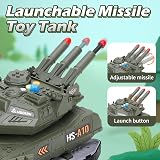 KADAYAYA Army Tank Toy Boys Diecast Military Vehicles Sound Light Missile view 5