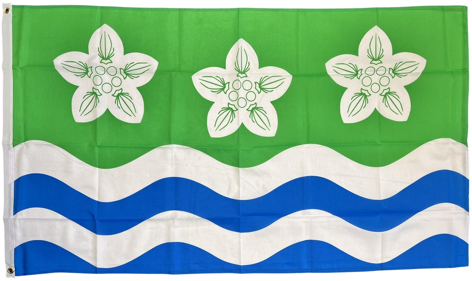 NWFlags Cumberland Flag 5ft x 3ft | Outdoor Heavy 110d Knitted Polyester | 5x3 Cumbria English County Heavy Duty Strong Flag for Garden Flagpole with 2 metal eyelets