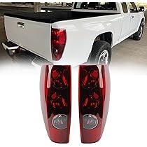 Left & Right Rear Tail Light Lamps For 2004-2012 Chevy Colorado & GMC Canyon - Pair With Bulbs Included