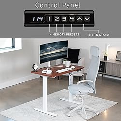 VIVO Electric 43 x 24 in Standing Desk, Memory