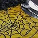 NKIPORU 54 x 72 Inch Halloween Spider Web Tablecloth Decoration Cobweb Lace Tablecloth Festive Party Supplies for Halloween Parties, Décor, Dinner & Spooky Meals, Black