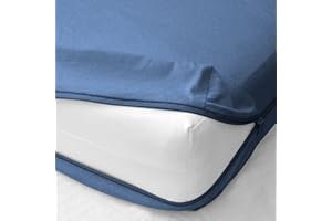 600-TC Egyptian Cotton Soft & Breathable - Cot Size (28" x 75") 4-6" Inch Deep Pocket - Zipper Mattress Cover 1 Fitted Sheet,