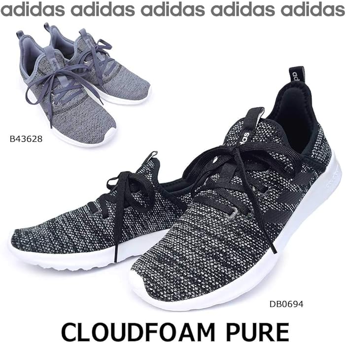 Amazon アディダス レディース クラウドフォームピュア スニーカー ソックライク Db0694 26 0cm スニーカー