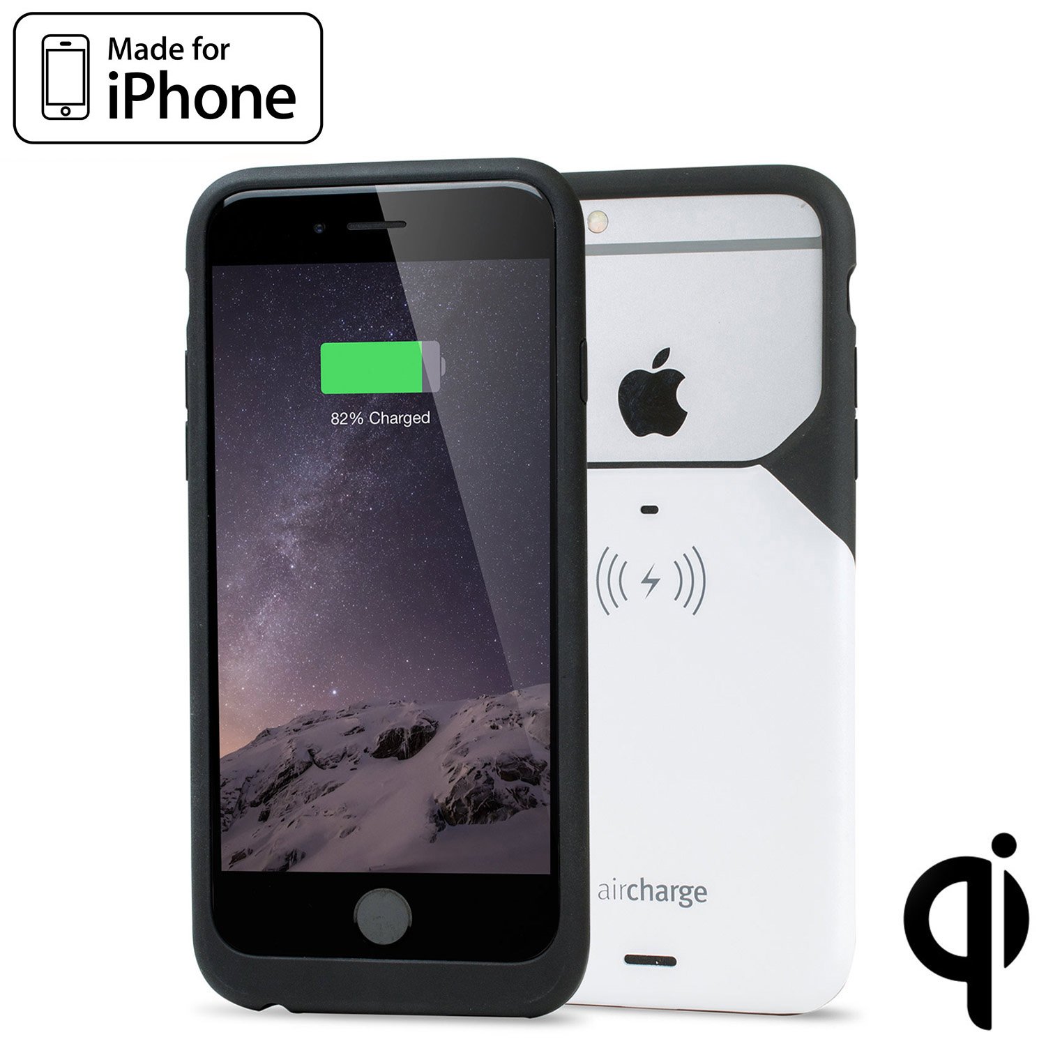 Aircharge Wireless Charging Case Iphone 6 6s BLACK and WHITE