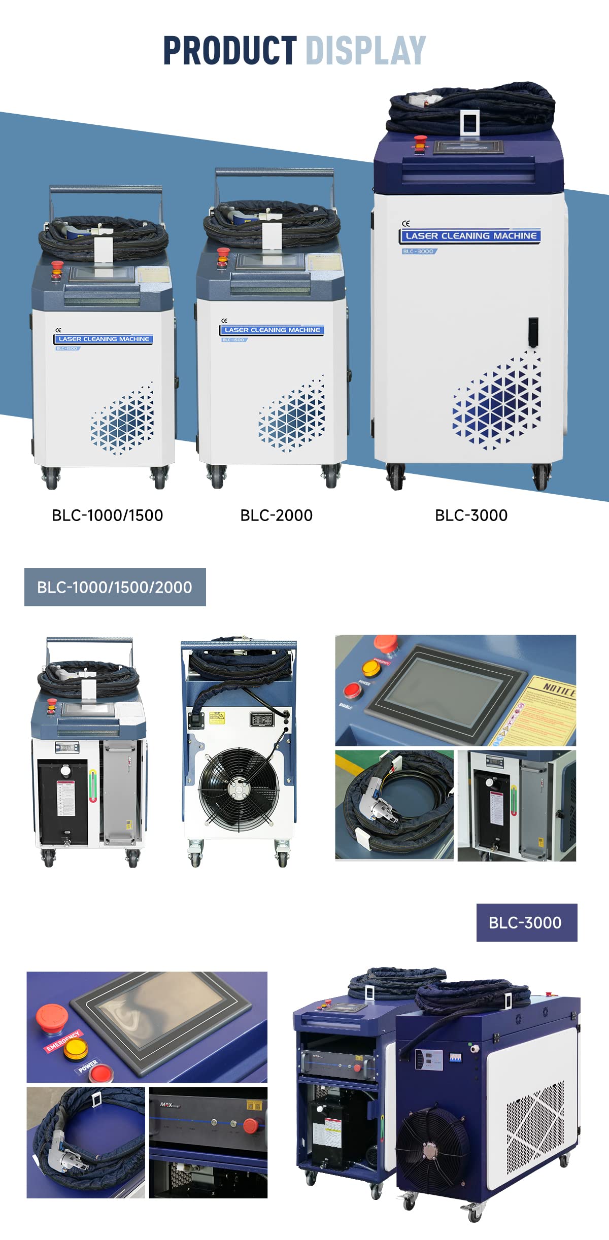 US Stock LYXC Compact Design Laser Cleaning Machine MAX 2000W Laser Cleaner Machine for Rust Removal CW Fiber Laser Cleaning Machine for Metals with Paint Oil Dirt Stains Coating Remover
