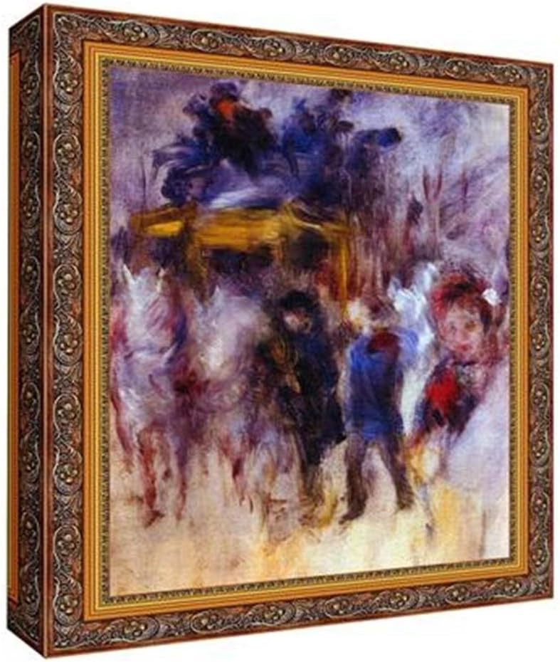 Pierre-Auguste Renoir - The Place Clichy (Detail) - Museum Quality Swiss Linen Gallery Wrap