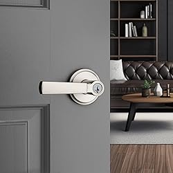 Kwikset Perth Entry Door Handle with Lock and