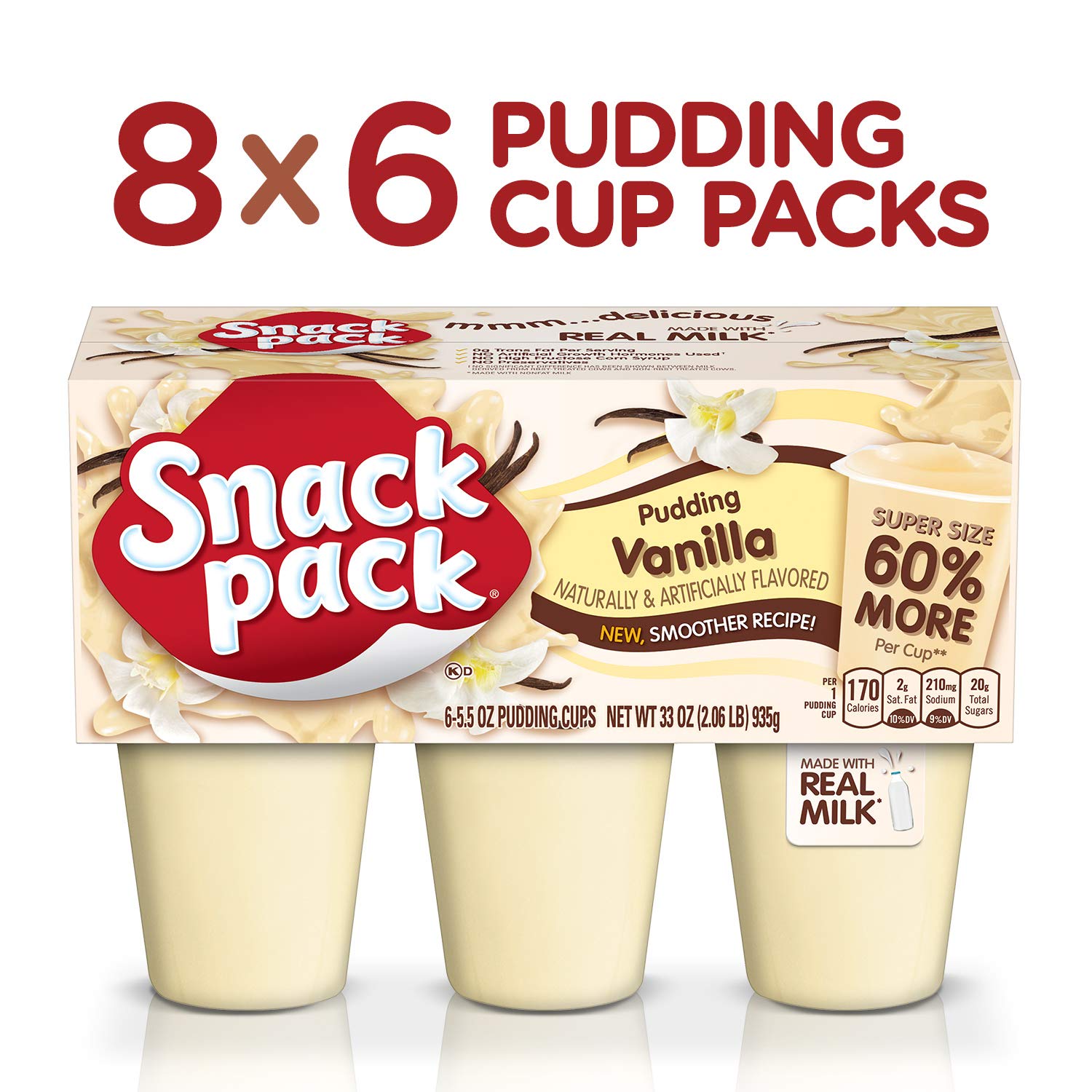 Super Snack Pack Vanilla Pudding Cups 6 Buy Online In Macau At Desertcart