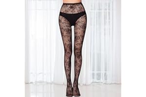 Tights High Waist Fishnet Stockings for Woman Sexy Fishnet Patterned Tights Sexy Black Mesh Stockings Rave Outfits for Women