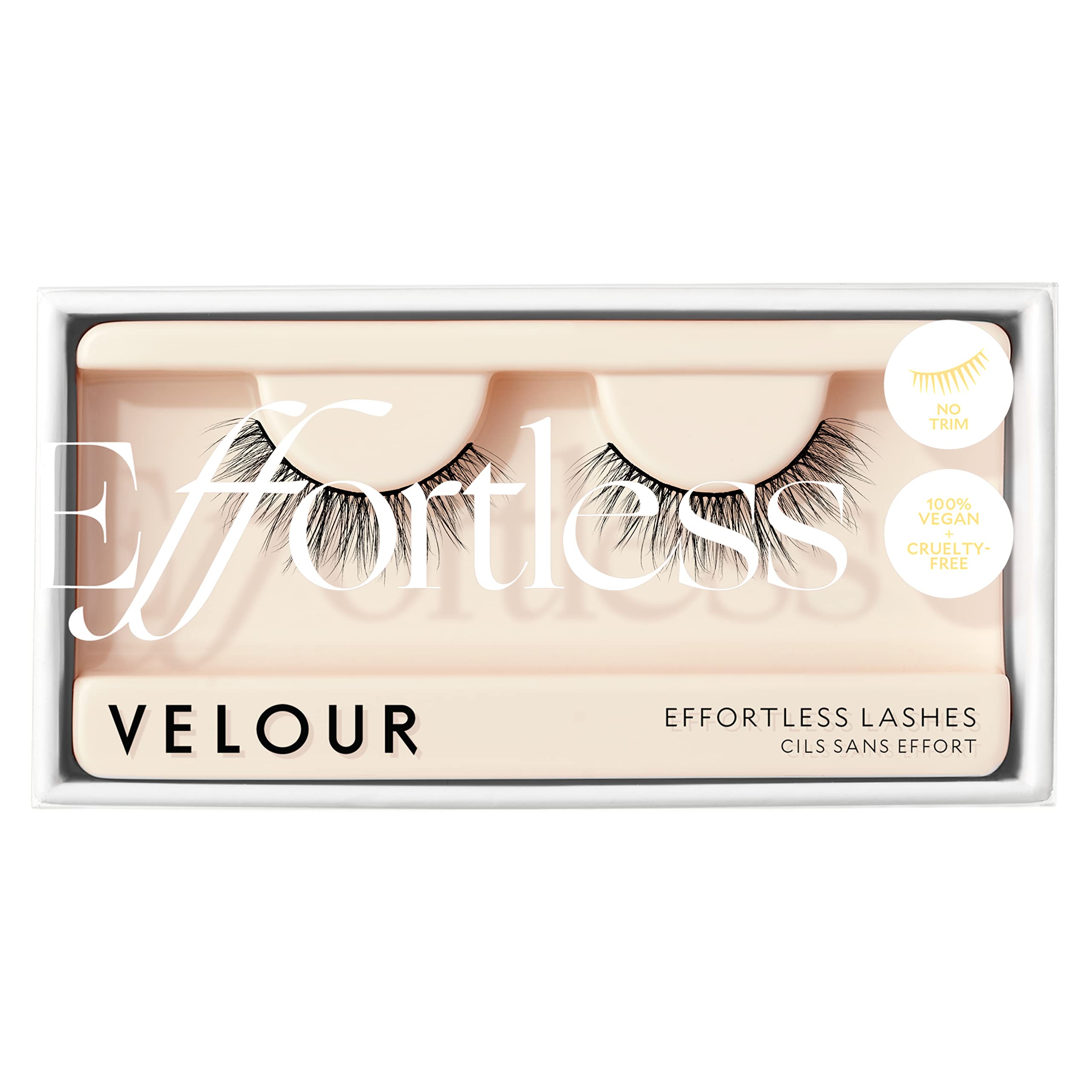 Photo 1 of Velour Effortless Lashes, Natural Looking False Eyelashes, Fluffy & Lightweight No Trim Eyelashes, Reusable Fake Lashes For All Eye Shapes, Vegan & Cruelty-Free, Lash Glue not Included (Minimalist)