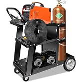 ZIXNEXKOO Welding Cart Heavy Duty with 360 Swivel Wheels, Original Design Rolling Welding Carts for MIG/TIG Welder and Plasma Cutter Upgraded, Tilt-Table Large Storage
