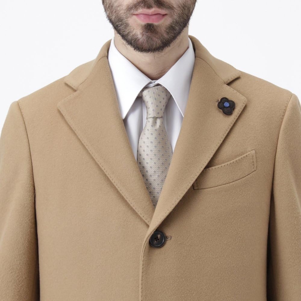 Expectation Lardini ラルディーニ カシミア混 チェスターコート Ldasc 秋物 秋服 冬物 冬服 メンズ ブランド メンズコート ベージュ ファッション 30 40 50代 ギフト イタリア クラシコ コート 男性 紳士 ファッション おしゃれ 今月限定 特別大特価