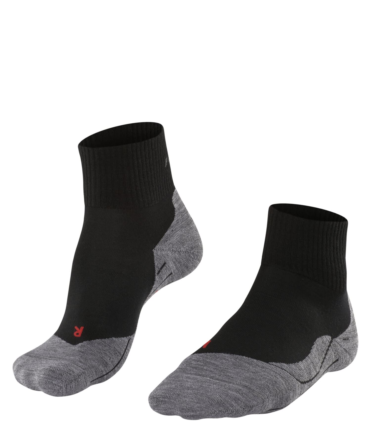 FALKE Men's TK5 Wander Short M Sso Wool Thin Anti-Blister 1 Pair Hiking Socks, Black Black-Mix 3010, 8-9