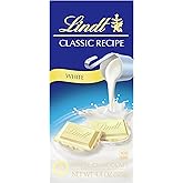 Lindt CLASSIC RECIPE White Chocolate Candy Bar, White Chocolate, 4.4 oz.