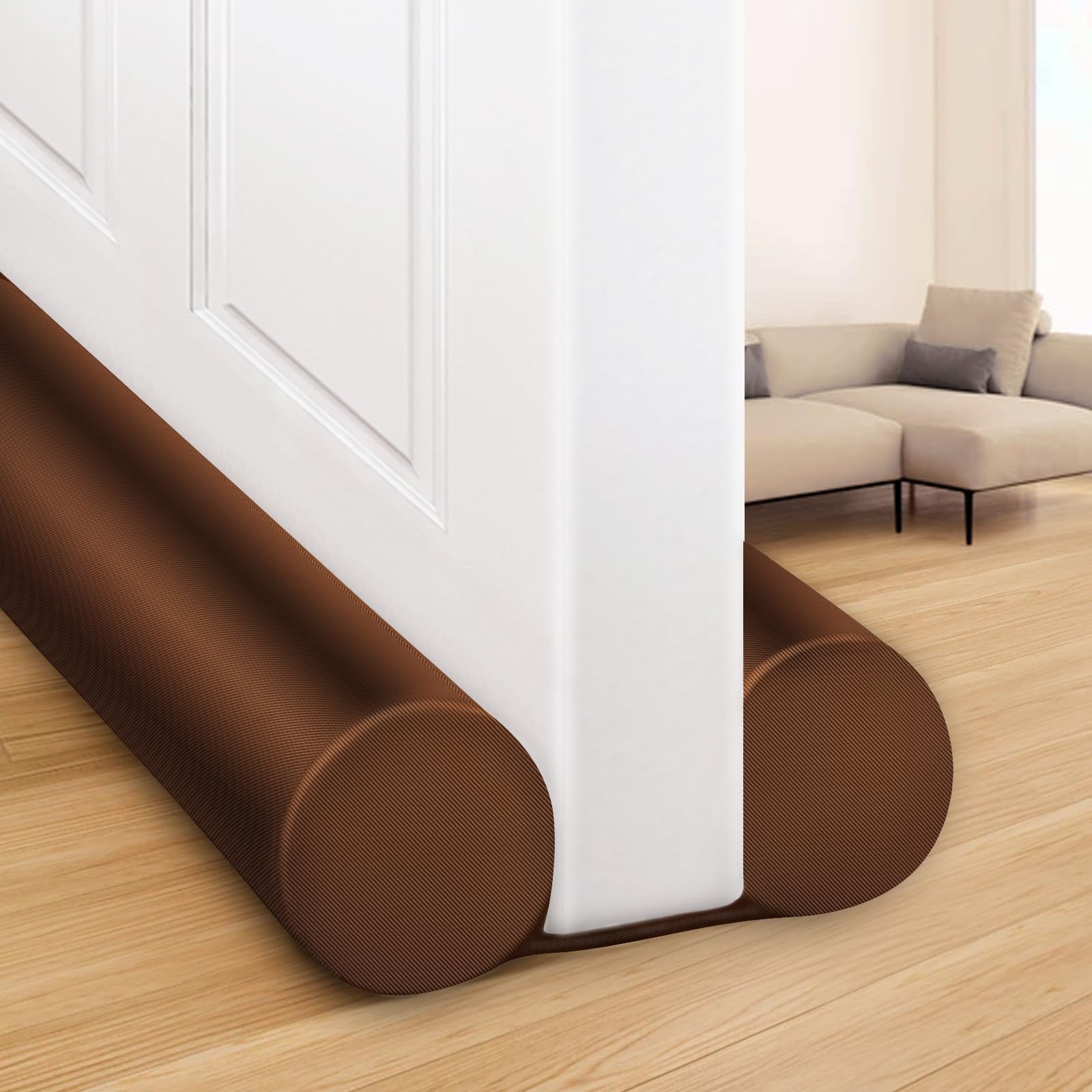 Photo 1 of MAXTID Twin Door Draft Blocker for 36" 34" 32" 30" Interior Doors Under Door Seal Strip Door Insulation for Winter Door Bottom Sweeps