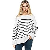 Women's Oversized Sweater, Crewneck Long Sleeve Women Sweaters, 2025 Fall Winter Fuzzy Knit Casual Sweater, Chunky Warm Pullover Sweaters Top