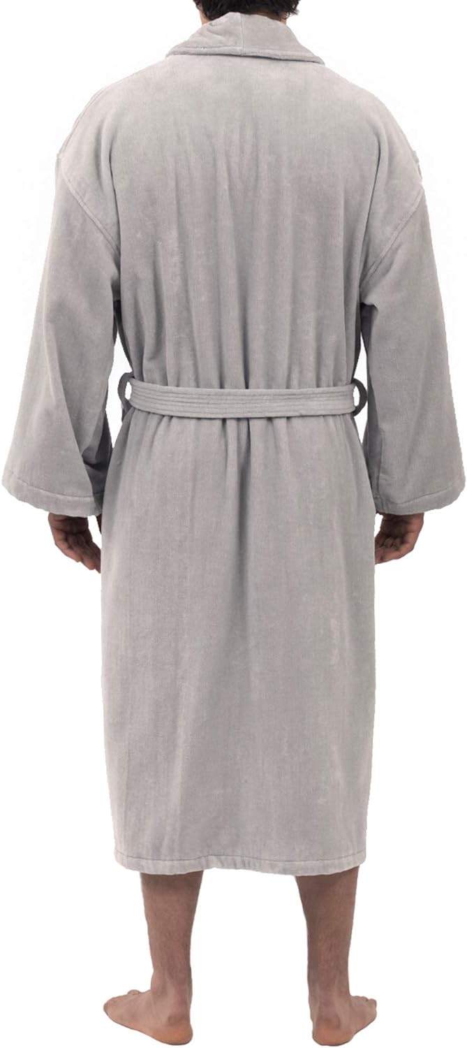 Alpine Swiss Aiden Mens Cotton Terry Cloth Bathrobe Shawl Collar Velour Spa Robe at  Men’s Clothing store