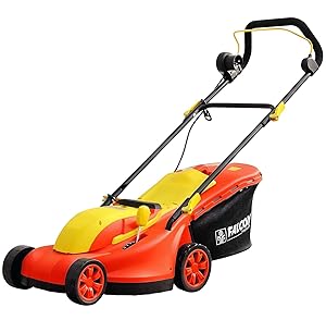 Falcon Electric Rotary Lawn Mower (Red)