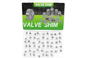 JCKLW 9.48mm Thick Adjustable Valve Shim Kit for Honda CRF450R CRF450RX CRF450X CRF250R CRF250RX 2002-2020, TRX450ER Electric Start TRX450R, Arctic Cat DVX 400 TS 2006 2007 (52pcs)