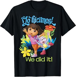 Dora The Explorer Lo Hicimos We Did It T-Shirt Small