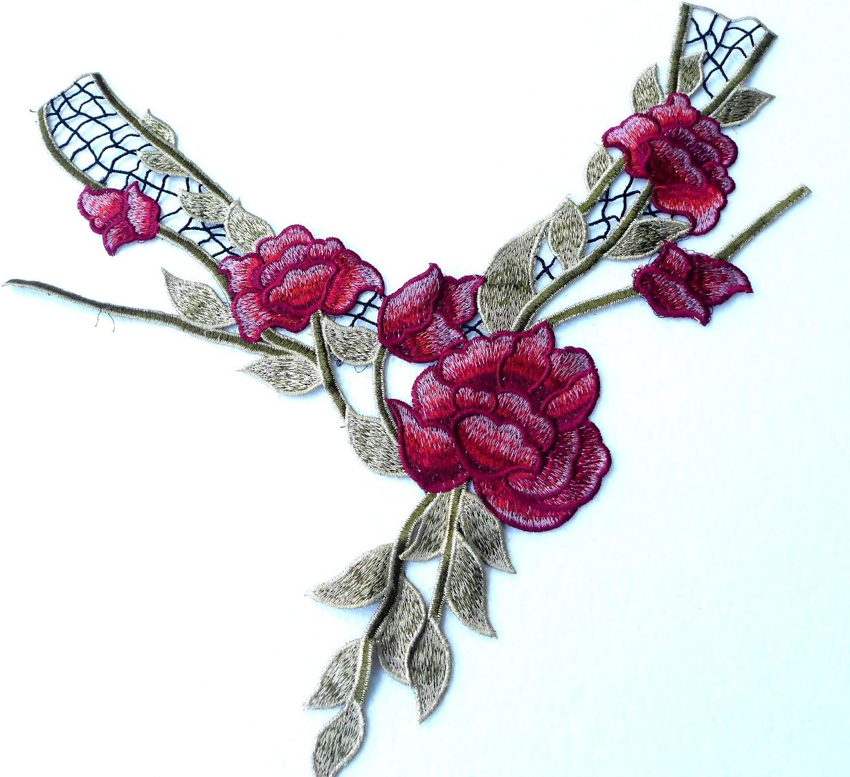 Floral Bouquet Lace Applique Bridal Dress Trims Sewing