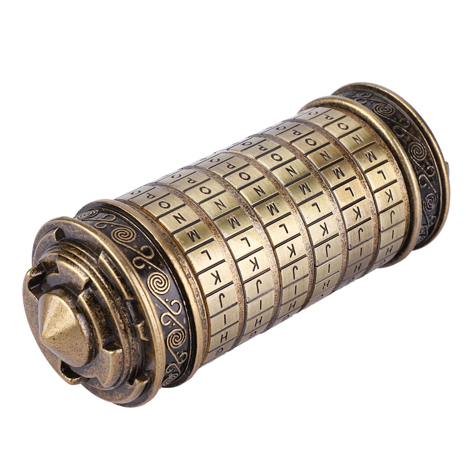 Cryptex Lock, Mutifunctional Puzzle Box, 5.1 * 6.3 * 9.1in Make Big Surprise for Your Loved for Store Notes, Poems, Jewelry, Keys, Other Valuables